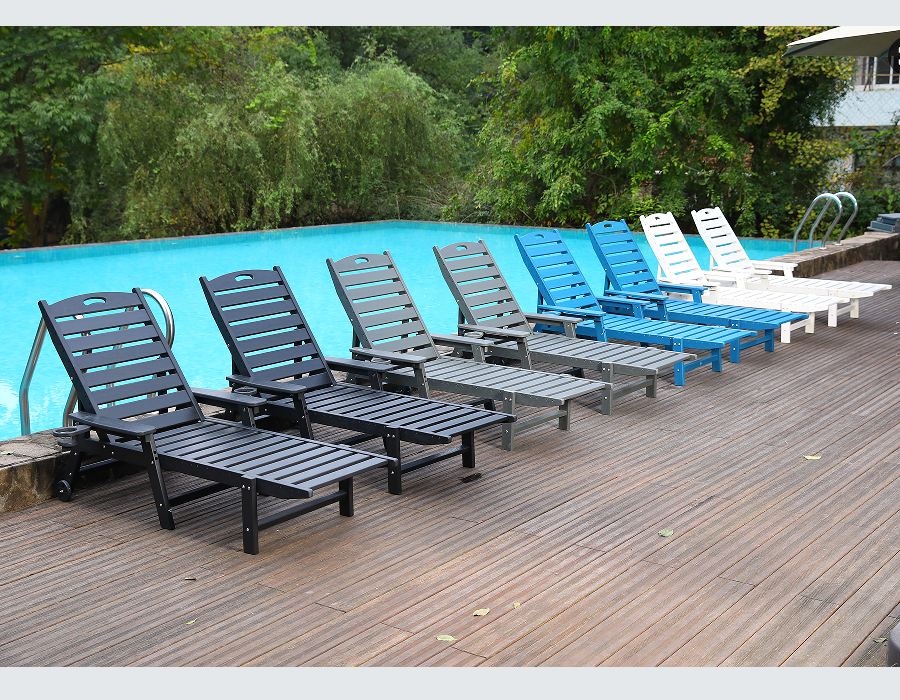Storm Grey 2-balenie HDPE polohovacia súprava Adirondack Lounge