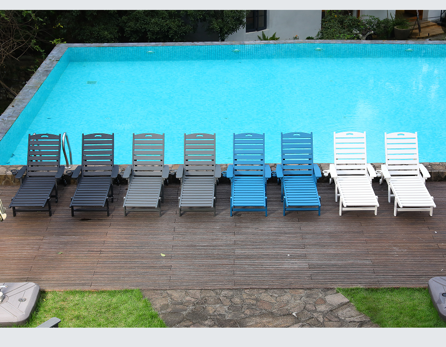 Storm Grey 2-balenie HDPE polohovacia súprava Adirondack Lounge