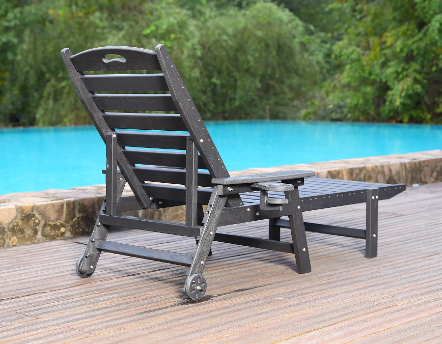Storm Grey 2-balenie HDPE polohovacia súprava Adirondack Lounge
