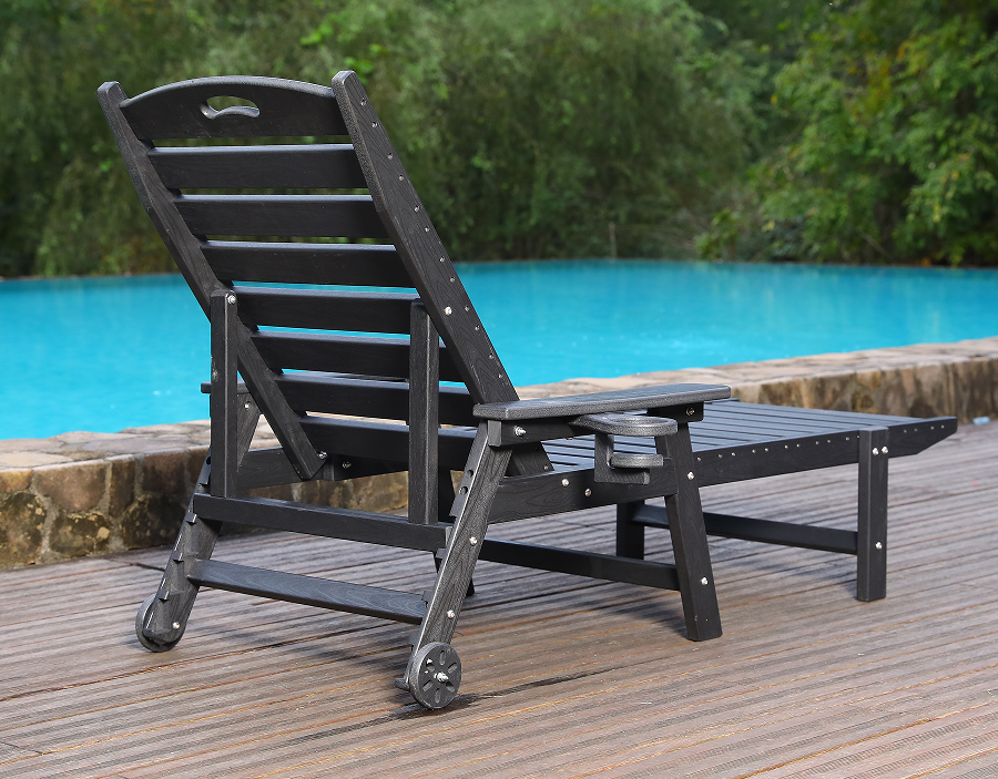 Storm Grey 2-balenie HDPE polohovacia súprava Adirondack Lounge
