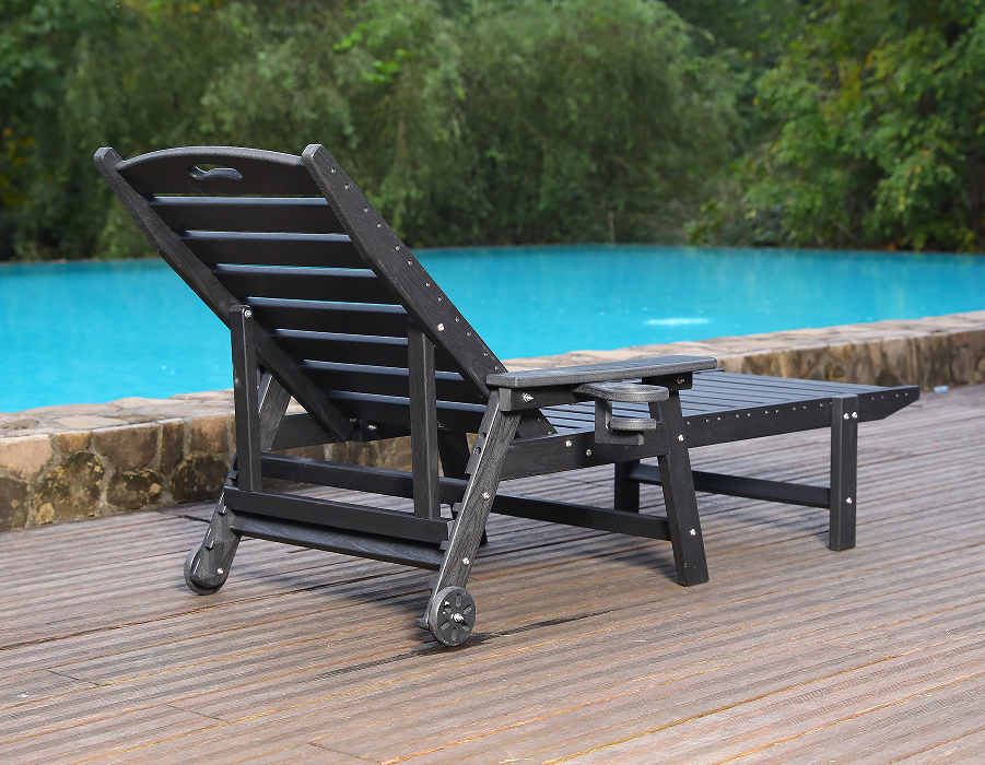 Storm Grey 2-balenie HDPE polohovacia súprava Adirondack Lounge