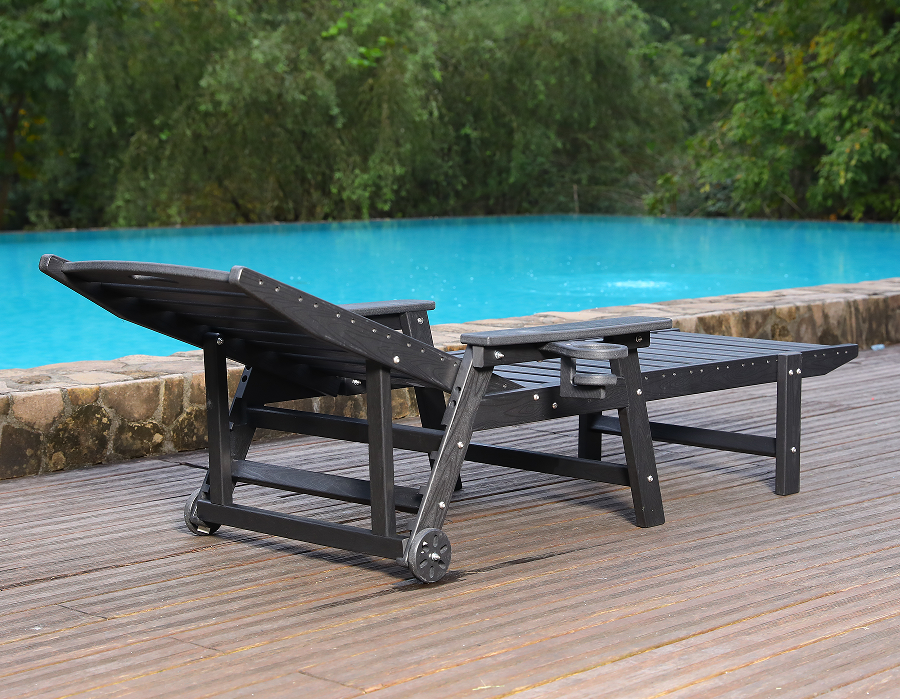 Storm Grey 2-balenie HDPE polohovacia súprava Adirondack Lounge