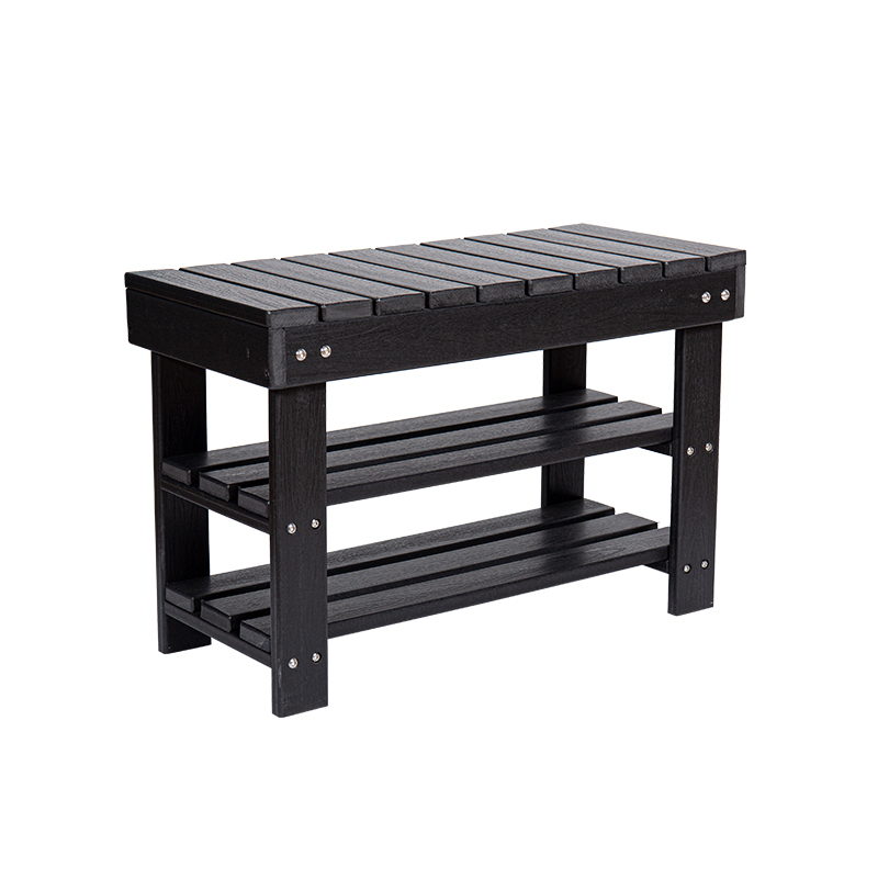 Elegantný čierny HDPE trojposchodový dlhý stôl