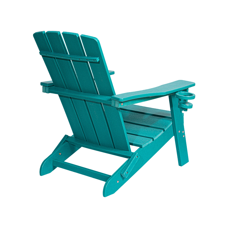 Lake Blue Malá HDPE stolička Adirondack s hardvérom z nehrdzavejúcej ocele