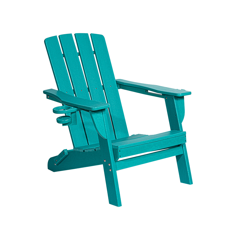 Lake Blue Malá HDPE stolička Adirondack s hardvérom z nehrdzavejúcej ocele