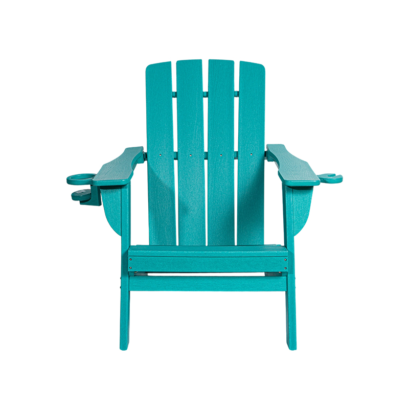 Lake Blue Malá HDPE stolička Adirondack s hardvérom z nehrdzavejúcej ocele